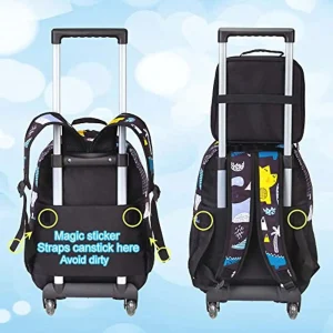 Kids Rolling Backpack 3PCS