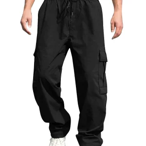 Men s Loose Cargo Long Pants
